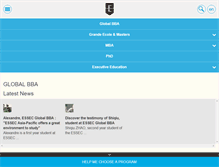 Tablet Screenshot of m.essec.edu