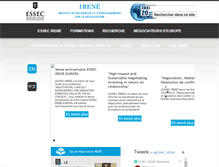 Tablet Screenshot of irene.essec.edu