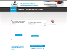 Tablet Screenshot of chaire-immobilier-developpement-durable.essec.edu