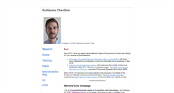 Desktop Screenshot of guillaume-chevillon.faculty.essec.edu